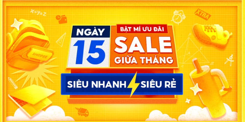 Shopee 15.9: Voucher Xtra 1 Triệu, FreeShip 0Đ Mọi Đơn