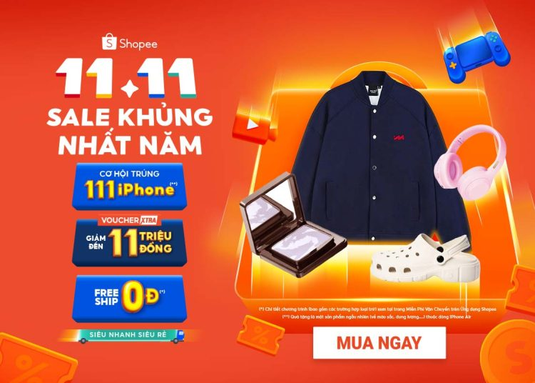 Shopee 11.11: Sale Khủng Nhất Năm – Trúng 111 iPhone